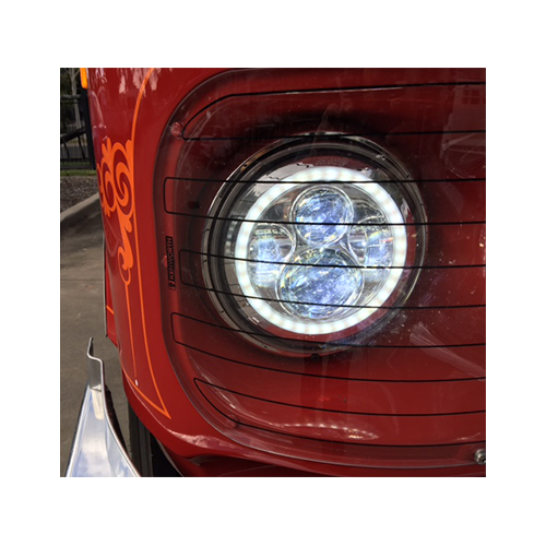 Red+Yellow, 13mm MOHERO 2 LEDs Angel Eyes & Demon Eyes LED Light Headlights for 1/10 RC Model Crawler Cars Headlamps 