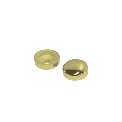 Screw Covers Snap On Dome 16mm Gold 10 pack