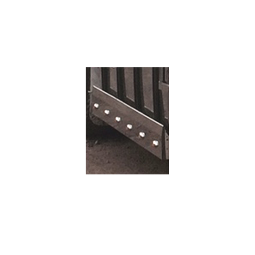 Stainless Steel Tank Skirt Square 1660 Endcap 6 LED Amber Single Kenworth/Freightliner/Iveco