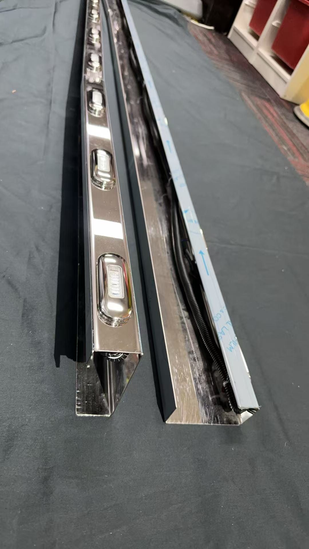 Stainless Steel Wing Extensions 2280mm To Suit Kenworth T610 & T610 SAR  24 LED