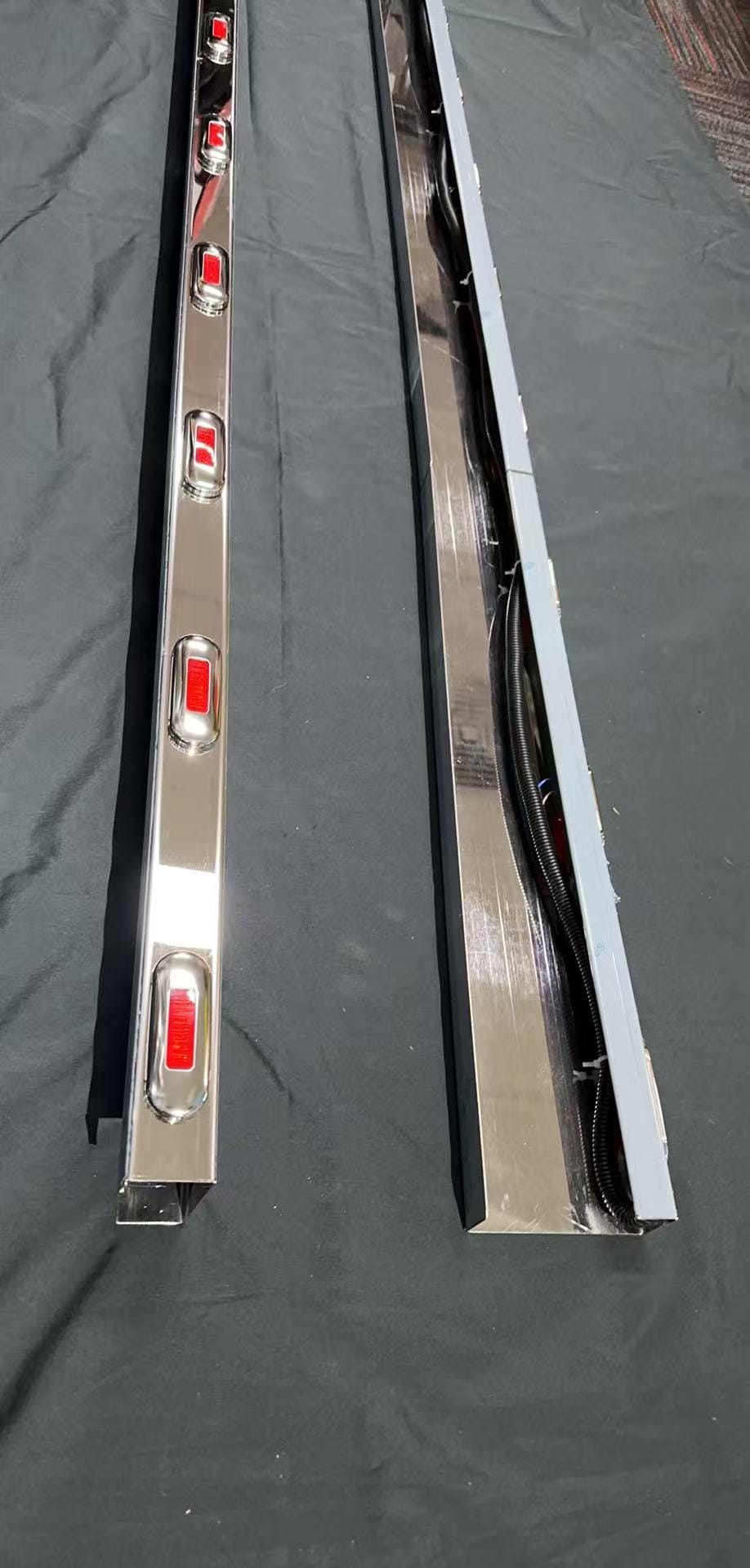 Stainless Steel Wing Extensions 2280mm To Suit Kenworth T610 & T610 SAR  24 LED