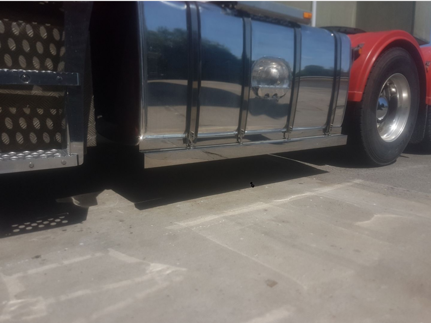 Stainless Steel Tank Skirt J Bracket 1660mm Single To Suit Freightliner/Kenworth/Iveco/Western Star