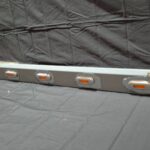 Stainless Steel Tank Skirt D Shape 1332mm 6 Amber LED To Suit Mack/Volvo