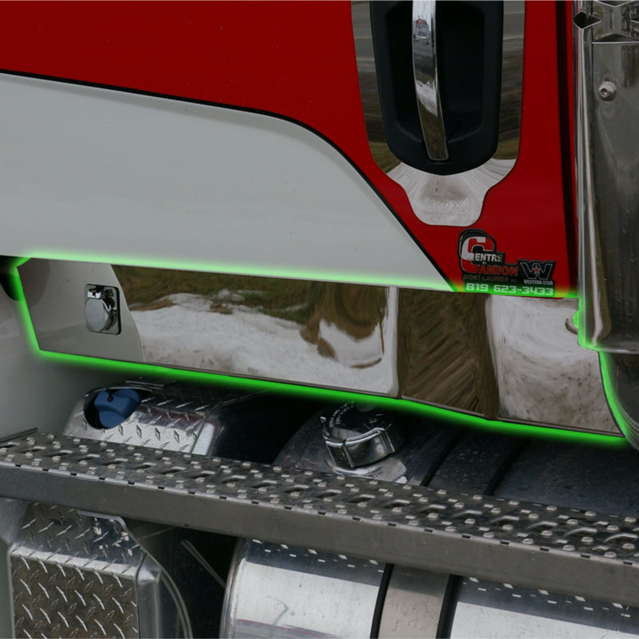 Stainless Steel Cab Panels 6 Inch To Suit Western Star 49X