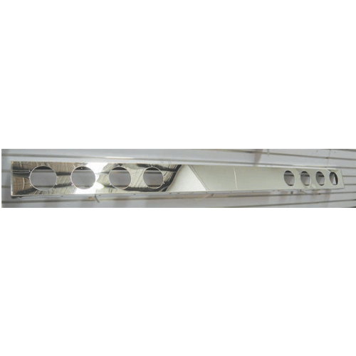 Stainless Steel Underslung Light Bar 8 x 4 Inch Round Holes