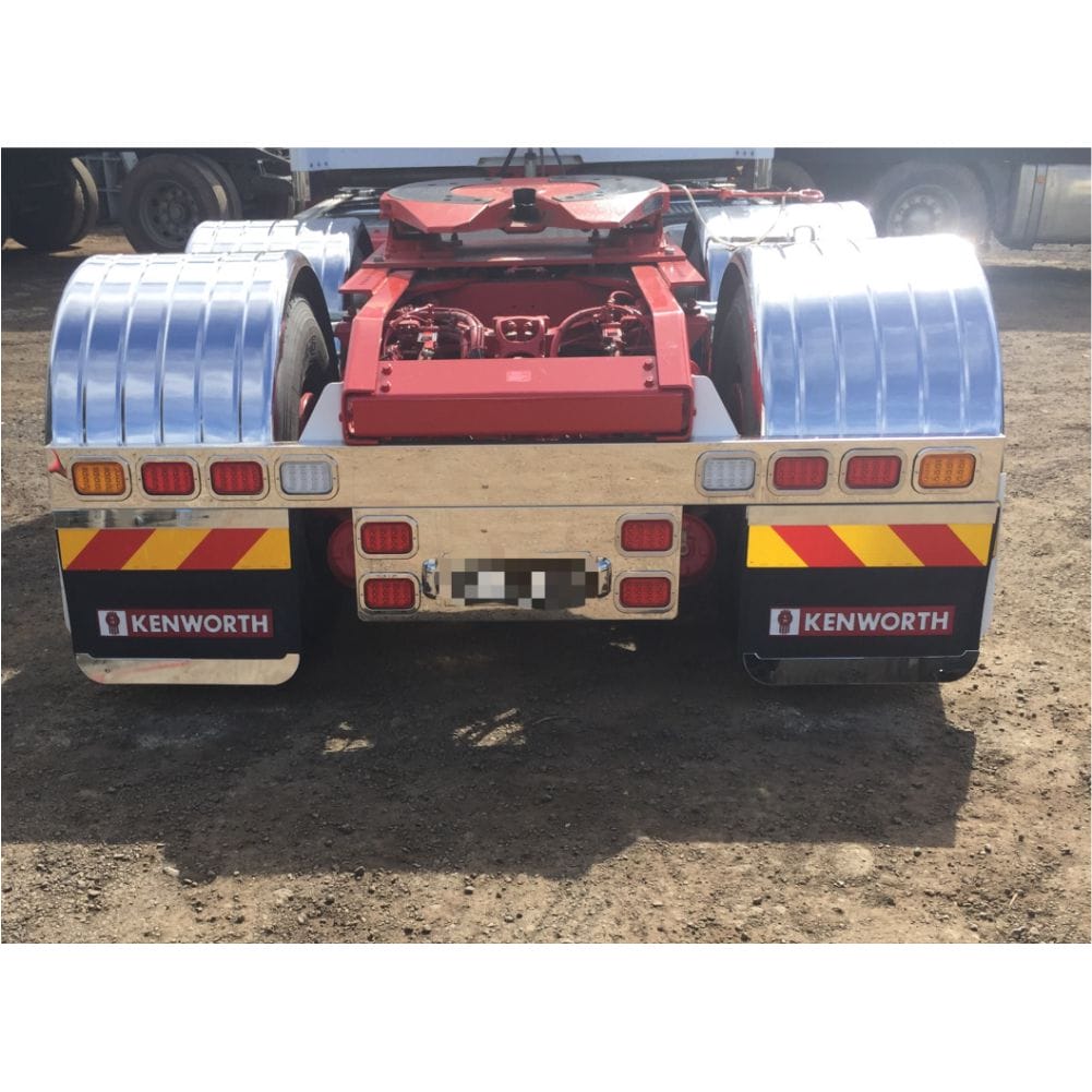 Stainless Steel Underslung Light Bar 8 Rectangular Light Holes
