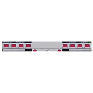 Stainless Steel Underslung Light Bar 8 Rectangular Light Holes