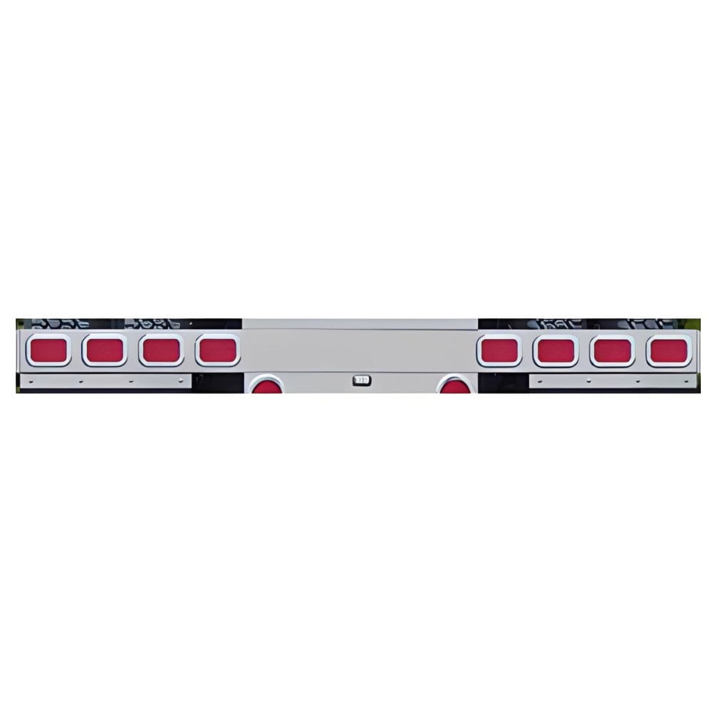 Stainless Steel Underslung Light Bar 8 Rectangular Light Holes