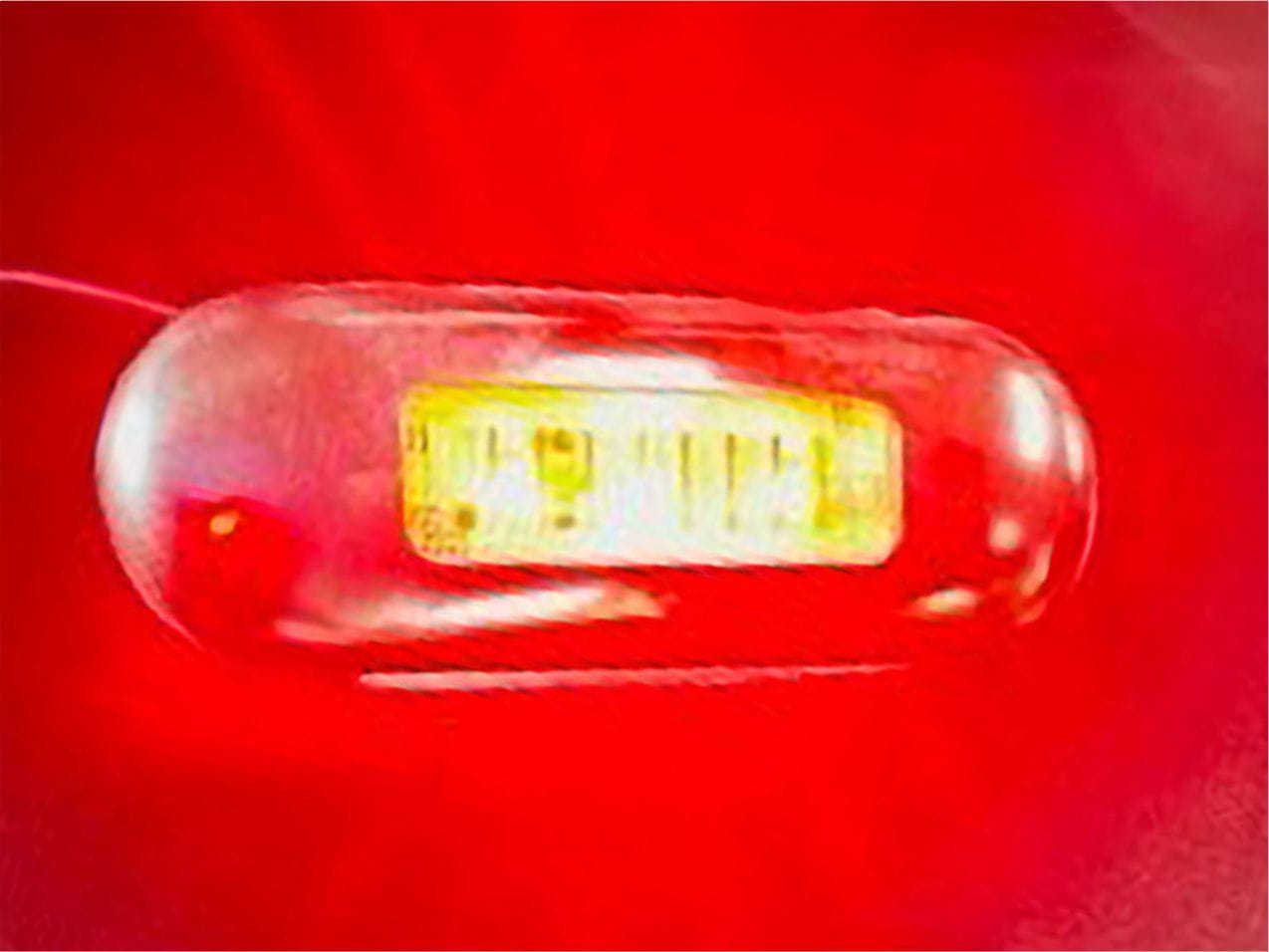LED Multi-Volt Clear/Red/Blue Flush Mount with Stainless Steel Trim
