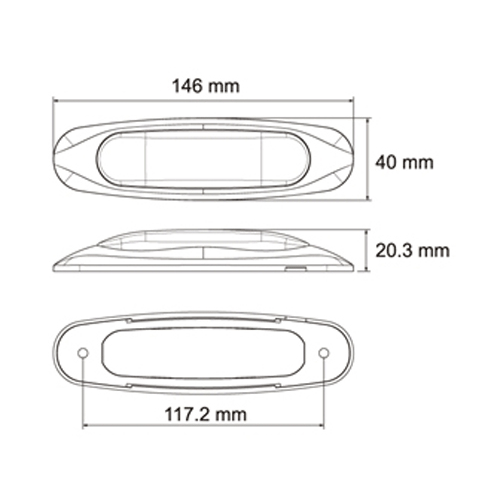 LED Light 4 Diode Clear Multi Volt