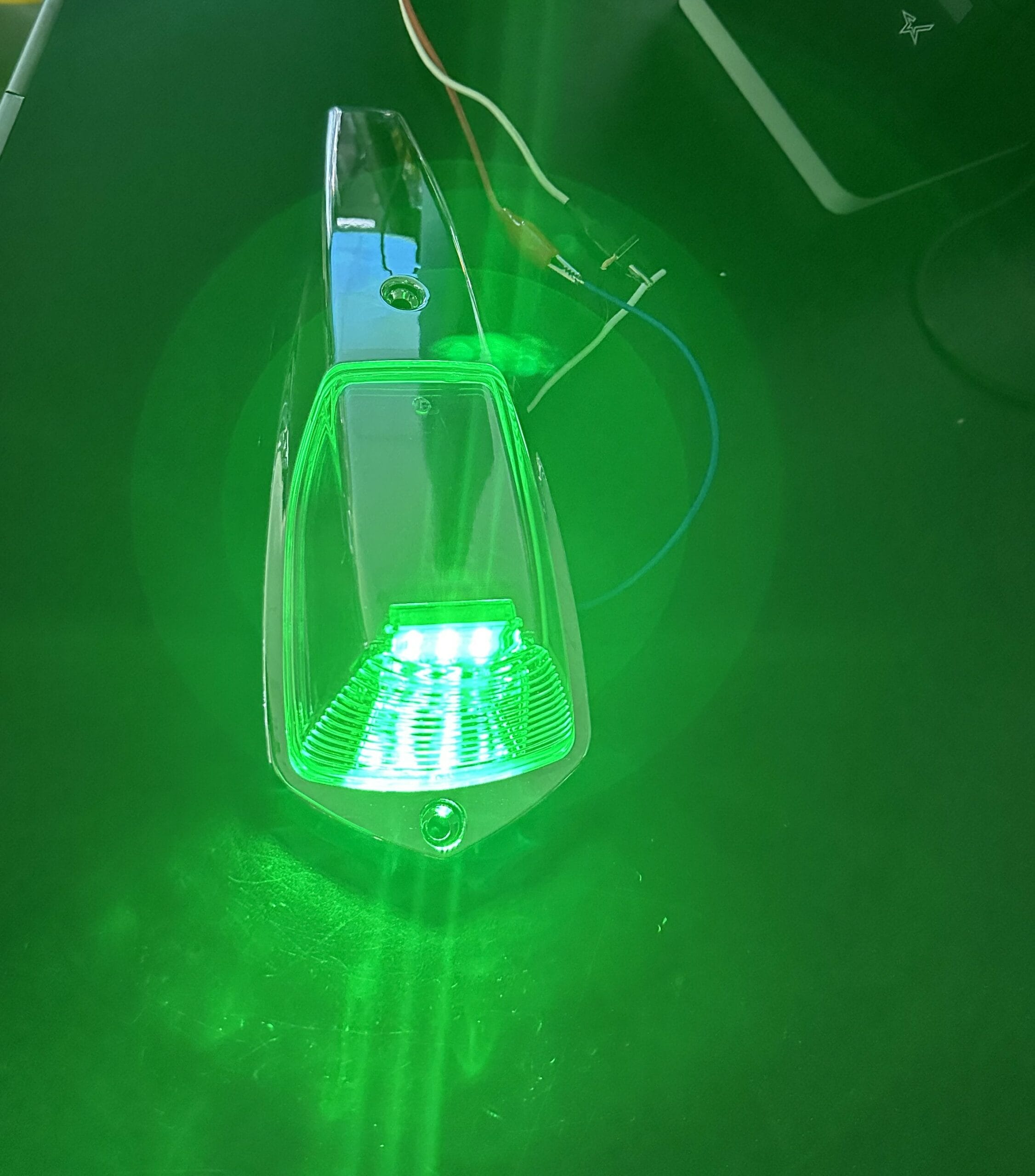 LED Multi-Volt Cab Roof Light Clear/Amber/Green