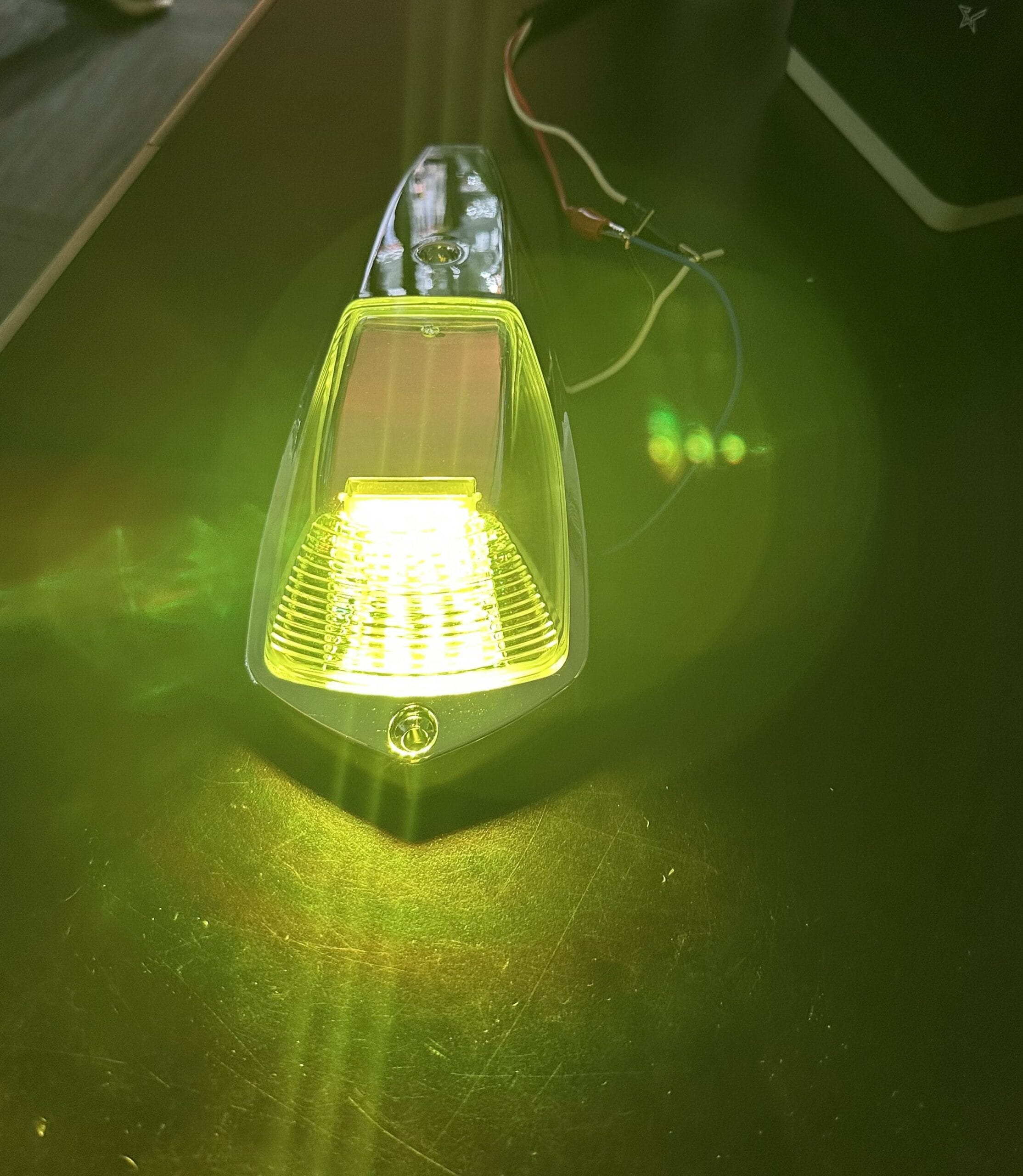 LED Multi-Volt Cab Roof Light Clear/Amber/Green