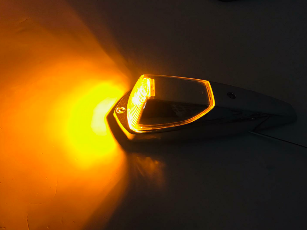 LED Multi-Volt Cab Roof Light Clear/Amber