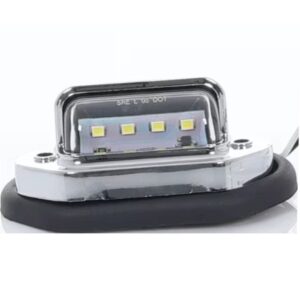 LED Multi Volt License Plate Light Chrome