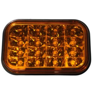 LED Multi Volt Rectangle Amber Indicator