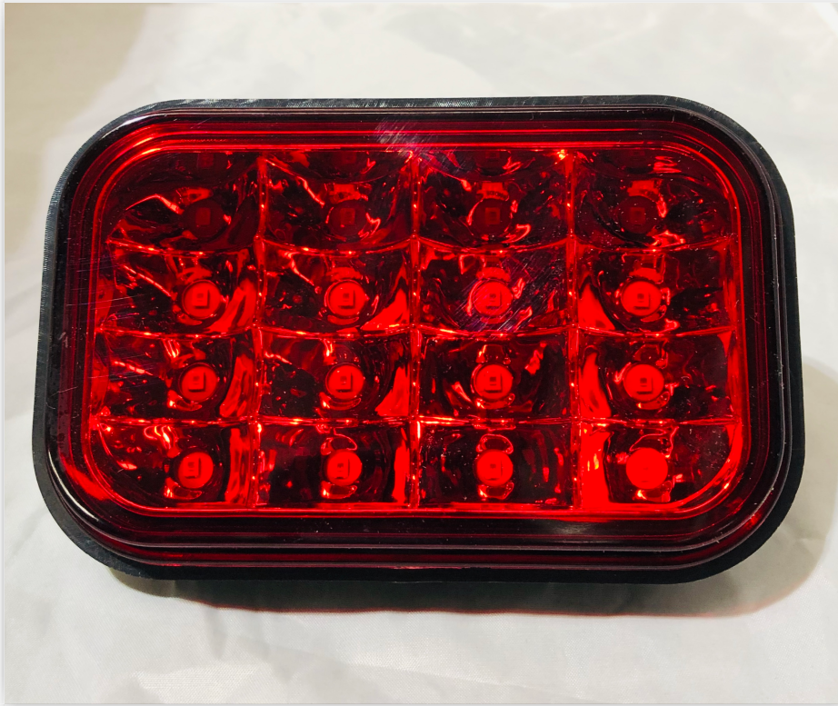 LED Multi Volt Rectangle Red Stop/Tail