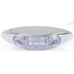 LED Light 12 Volt Mini Millennium Plus Clear/Red