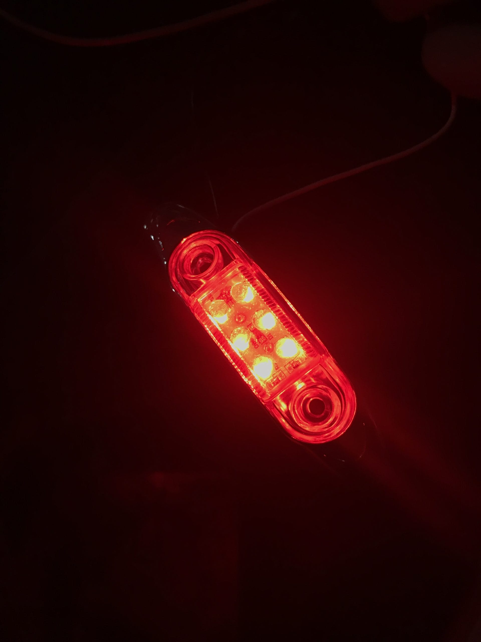 LED Light 12 Volt Mini Millennium Plus Clear/Red