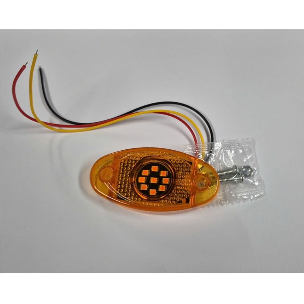LED  Multi Volt Amber Oval Marker