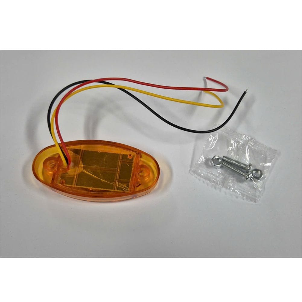 LED  Multi Volt Amber Oval Marker