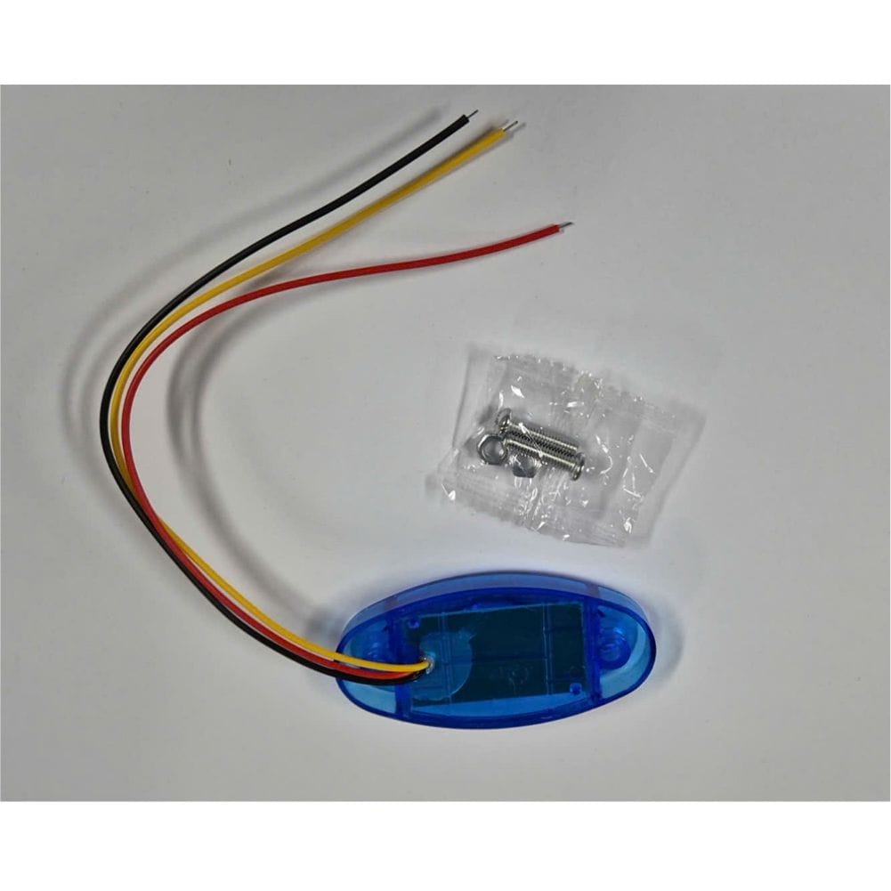 LED Multi Volt Blue Oval Marker