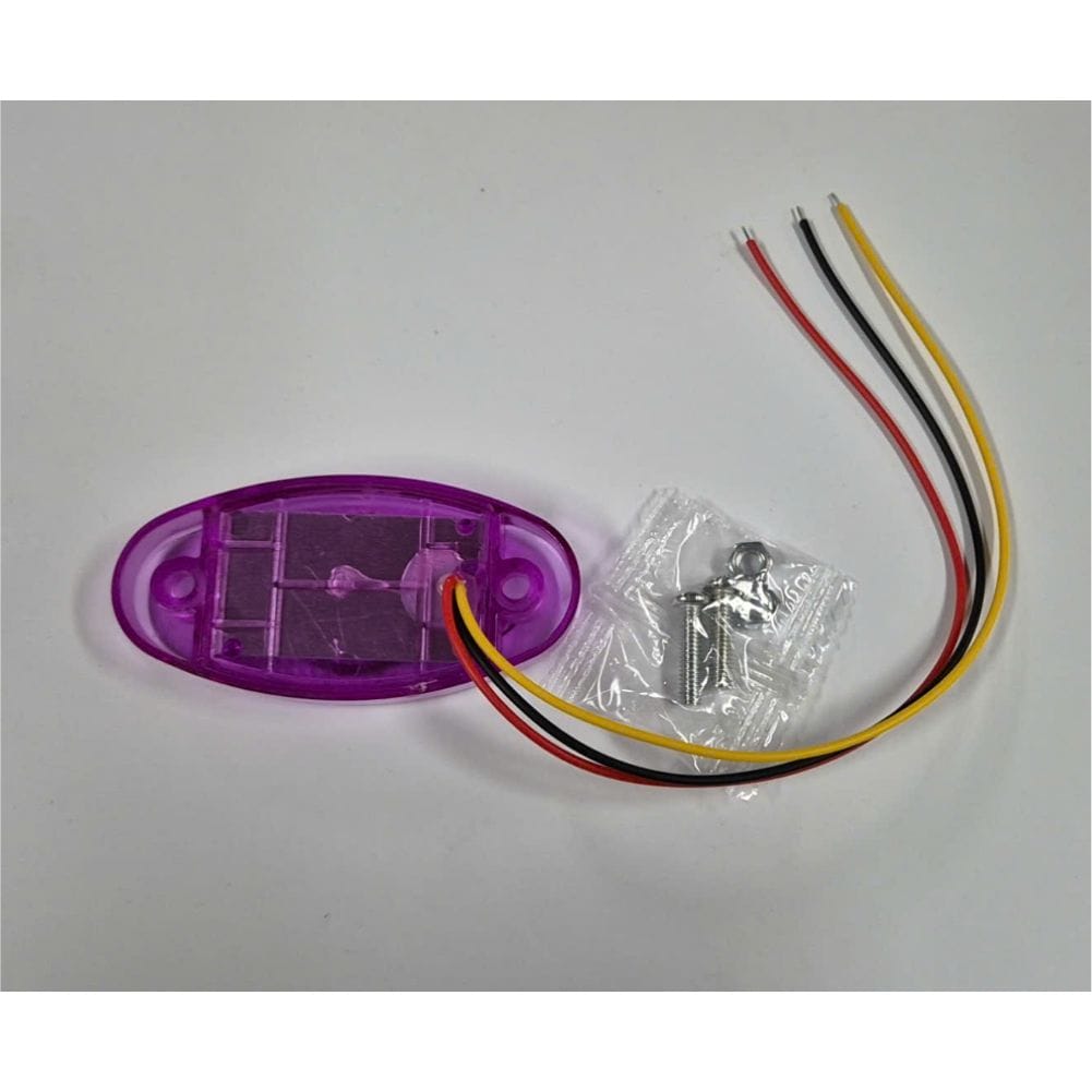 LED Multi Volt Purple Oval Marker