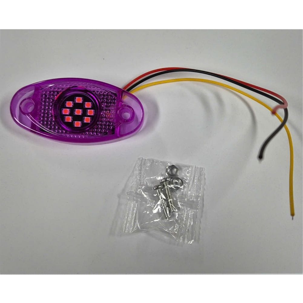 LED Multi Volt Purple Oval Marker