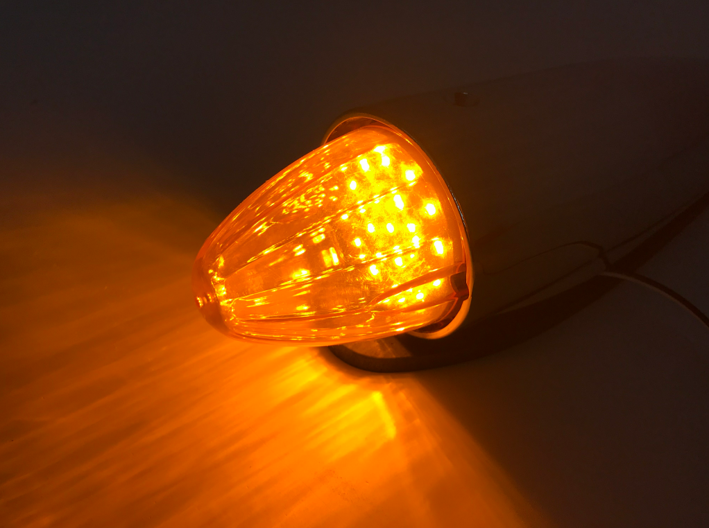 LED Multi-Volt Torpedo Roof Light Amber