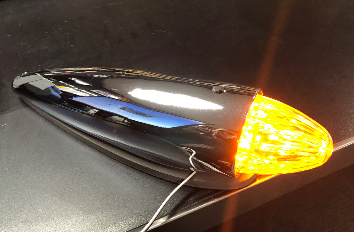 LED Multi-Volt Torpedo Roof Light Clear/Amber