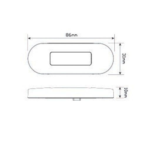 LED Multi-Volt Low Profile Clear/Amber/Red