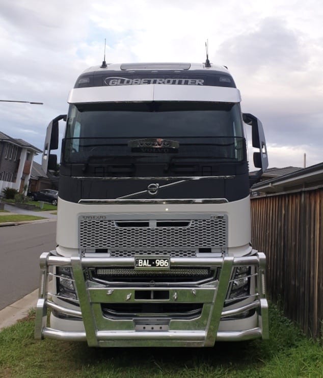 Stainless Steel Sun Visor Boltless To Suit Volvo FH/FM Late Model