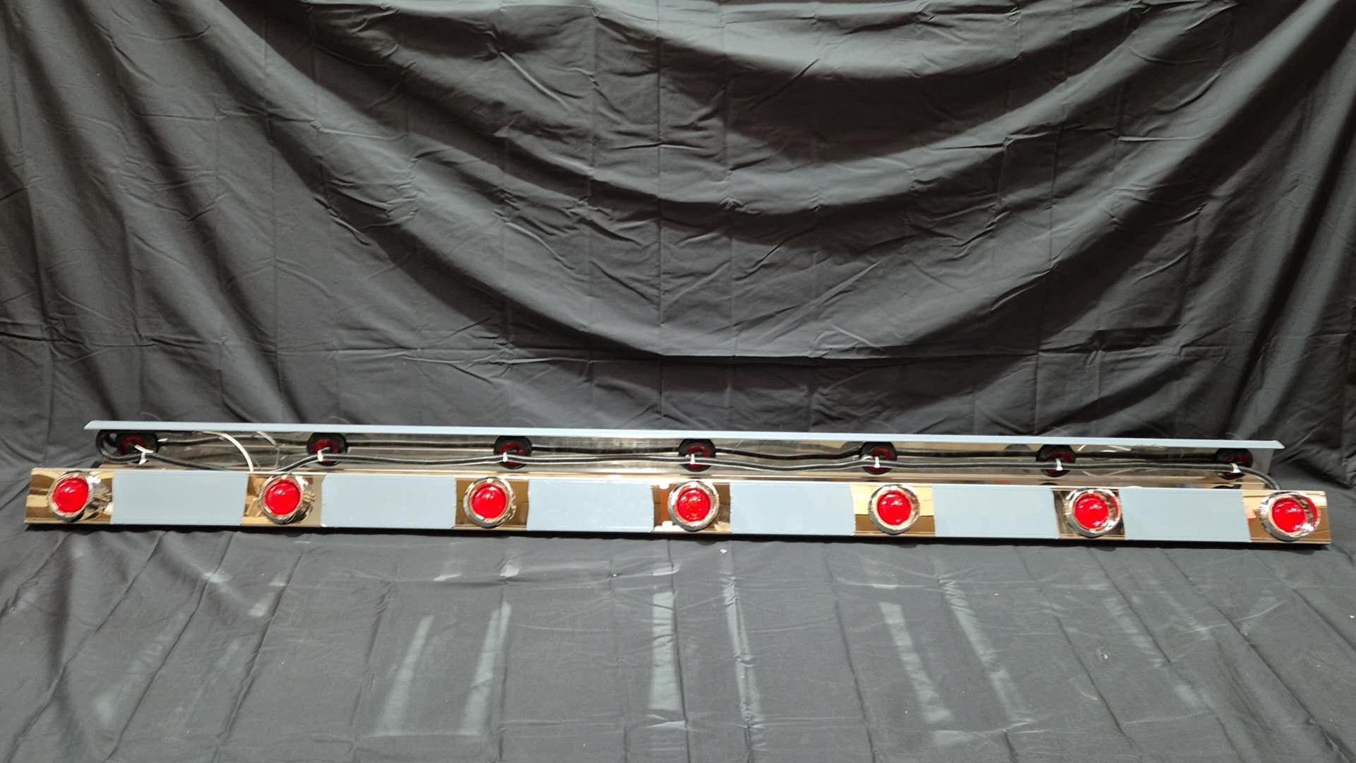 Stainless Steel Wing Extensions Red 7/14 Torpedo LED Pair To Suit Western Star 4800/4900