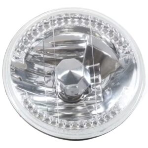LED Angel Eye 7 Inch Headlight Clear/Amber
