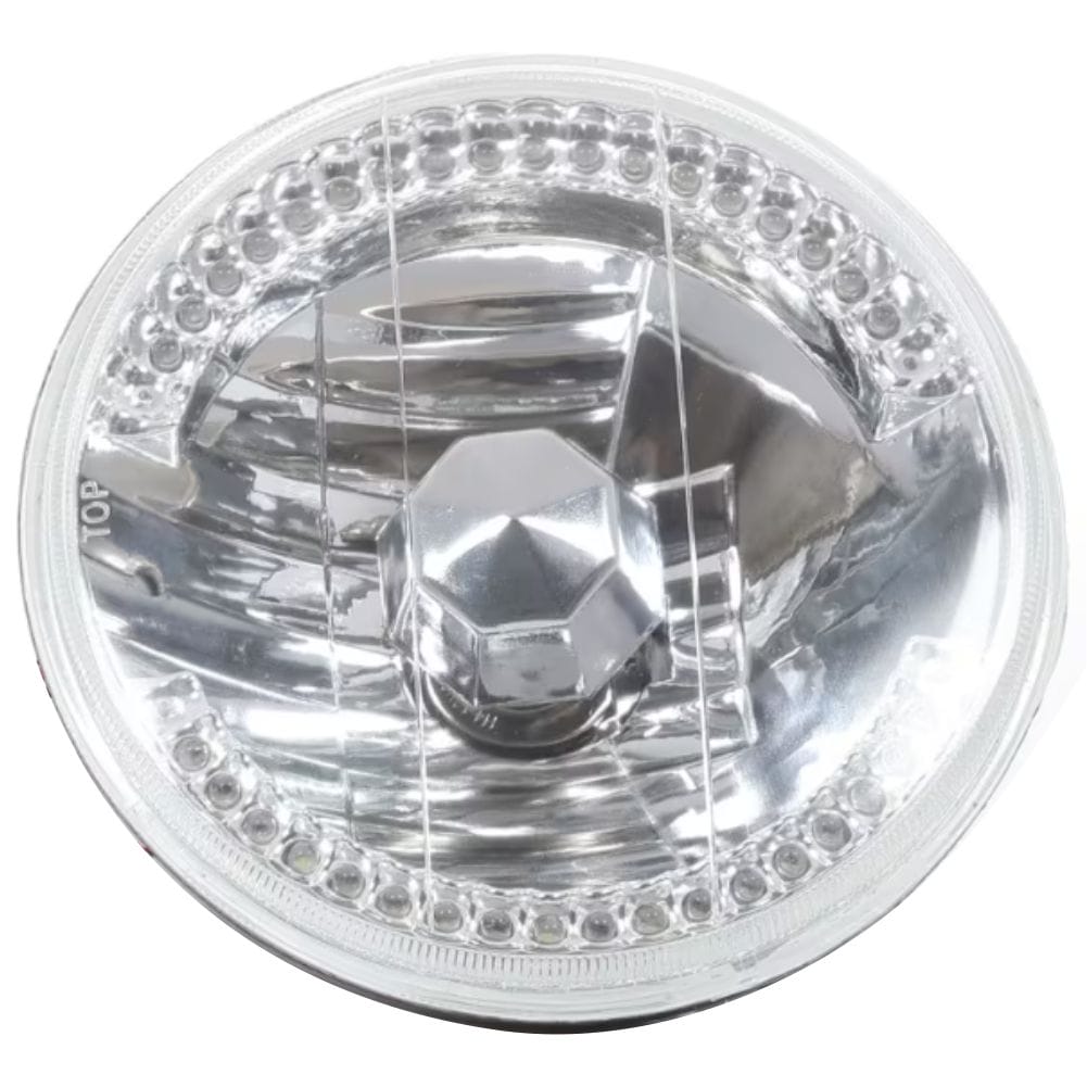 LED Angel Eye 7 Inch Headlight Clear/Amber