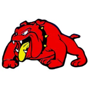 Sticker Bulldog Red Large Pair