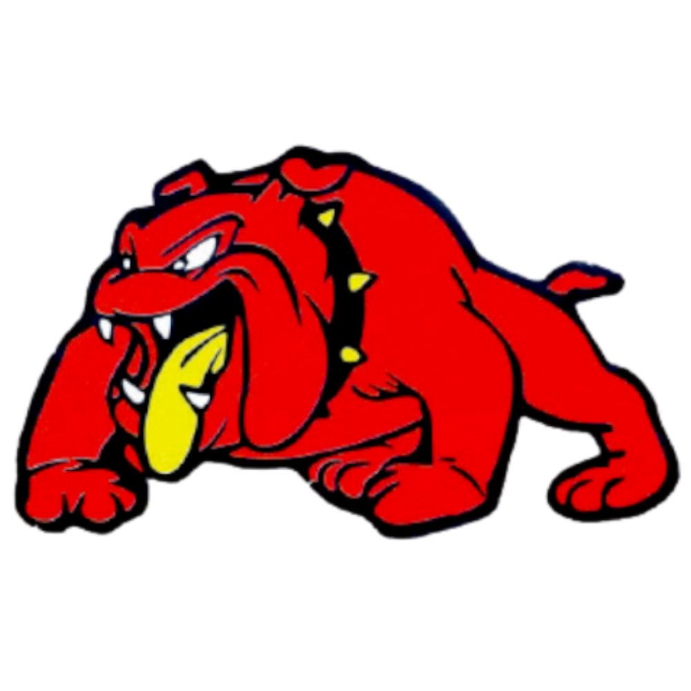 Sticker Bulldog Red Large Pair