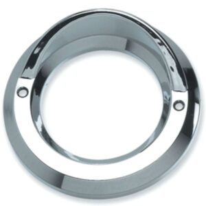 Light Cover With Visor 2 Inch Round Chrome