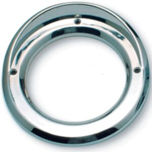 Light Cover With Visor 4 Inch Round Chrome