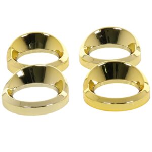 Kenworth Gauge Cover Visor small gold 4 pack gauge trim