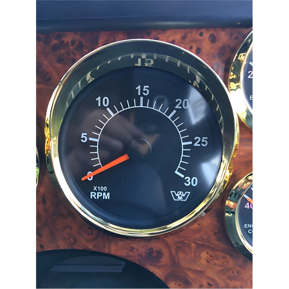 Gauge Cover Speedo/Tacho Visor Gold  To Suit Western Star