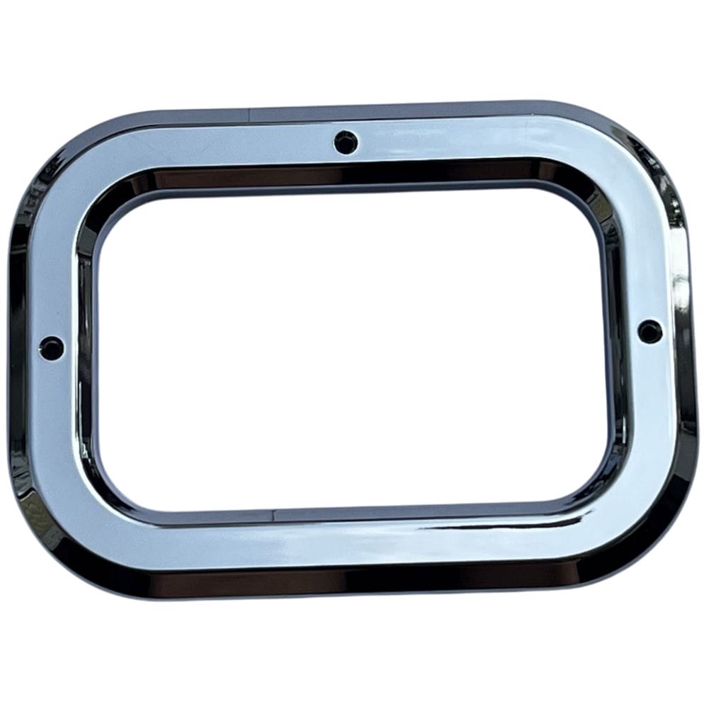 Light Cover Rectangle Chrome