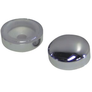 Screw Covers Snap On Dome 14mm Chrome 10 pack