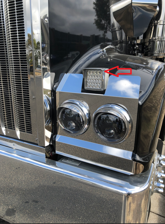 Chrome Visor To Suit Indicator 1 & 2 Stud