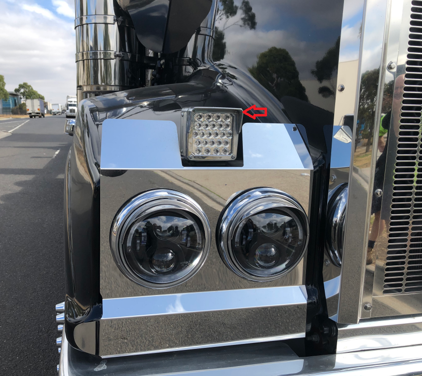 Chrome Visor To Suit Indicator 1 & 2 Stud