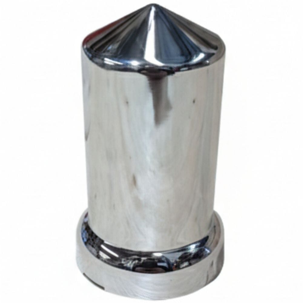 Chrome plastic long pointed 33mm nut cover for truck wheels