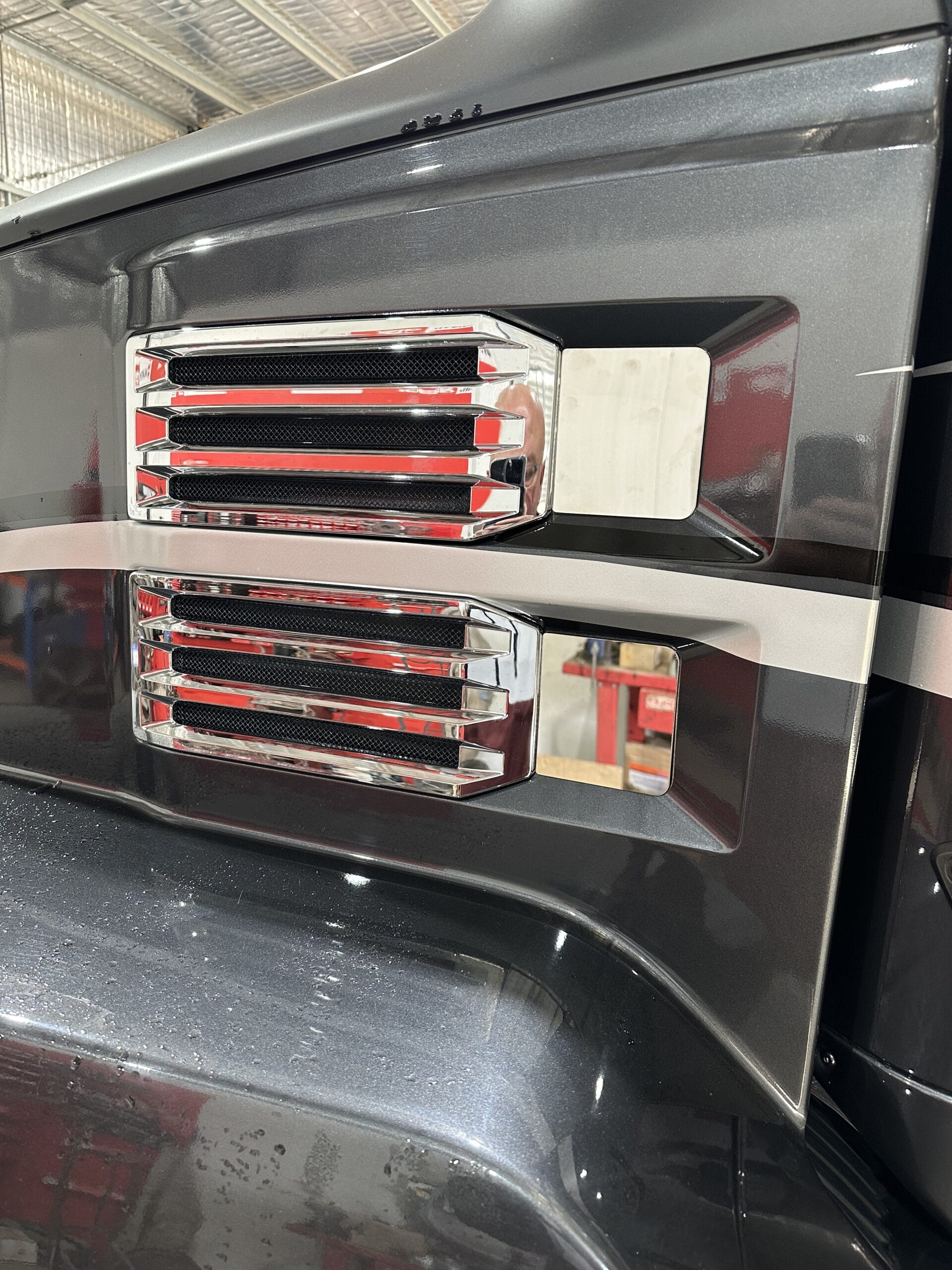 Stainless Steel Air Intake Covers To Suit Mack Anthem