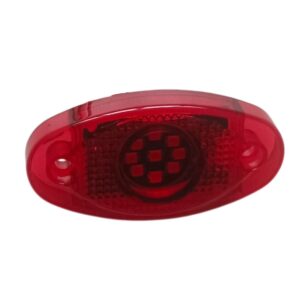 LED Multi Volt Red Oval Marker