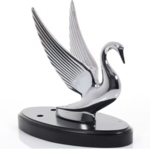 Chrome Bugler swan hood ornament for trucks