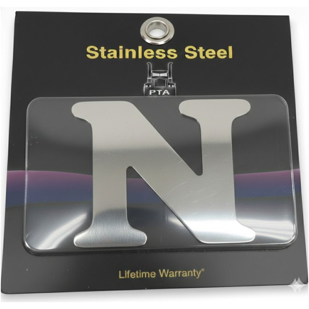 Stainless Steel Letter N
