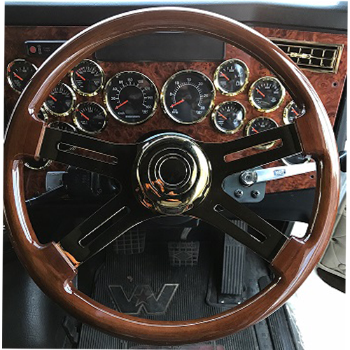 Steering Wheel 4 Spoke Straight Gold